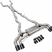 Système d'échappement Catback Valvetronic pour BMW M5 F90 S63 4.4T avec embouts en fibre de carbone