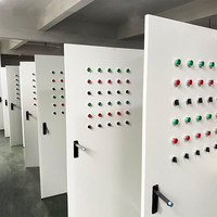 Armoire de commande intelligente automatisée personnalisable avec compteurs numériques et poignées d'urgence pour systèmes électriques industriels