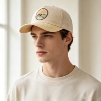 Casquette de baseball à rayures bicolores avec broderie patch, en coton doux, visière incurvée, sangle réglable, unisexe, décontractée, pour l'extérieur
