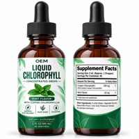 Gouttes de chlorophylle liquide OEM, formule personnalisée sous marque privée, vente en gros en vrac, fabrication sous contrat, à base de plantes pour les marques