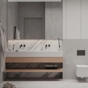 New Design Black Tall Narrow 36 Inch <strong>Bathroom</strong> Vanity Wood Cabinet Pvc Cabinets <strong>Corner</strong> <strong>Unit</strong> - Product Image 2
