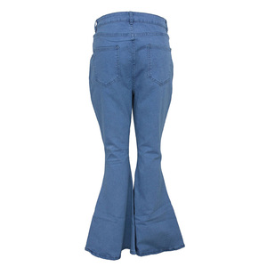 High Quality Plus Size <strong>Women</strong> Jeans Slim Stretch Flare <strong>Denim</strong> <strong>Jogger</strong> Pants <strong>for</strong> Fat Woman - Product Image 4