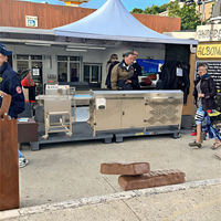 Machine de revêtement automatique de petite capacité de chocolat avec le tunnel de refroidissement