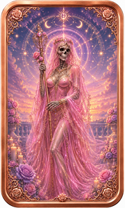 Barra de Cobre Fino de 1oz .999, Serie Impresión 2D, Día de Muertos, Diosa Floral, Lingote Rectangular para Colección de Arte Étnico y Regalo - Product Image 5