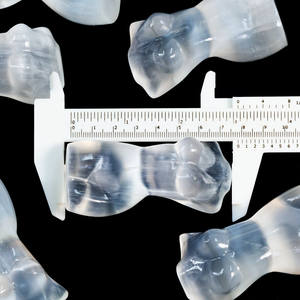 คริสตัลธรรมชาติขายดี ขนาด 3 นิ้ว งานฝีมือจากคริสตัล หินอัญมณี ขัดเงา แกะสลัก พลังบำบัด เสริมโชค รูปทรงเพชร - Product Image 4