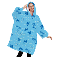 China Fabriek Groothandel Oversized Draagbare Capuchon Sherpa Deken Winter Gigantische Hoodies Deken Sweatshirt Huis Textiel Leverancier