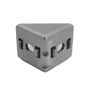 Đen Cap 30*30 Khe Cắm <span class=keywords><strong>6</strong></span> Gắn Kim Loại Kệ Bên Trong Die Cast Nhôm Tam Giác Góc Tăng Cường Khung - Product Image 6