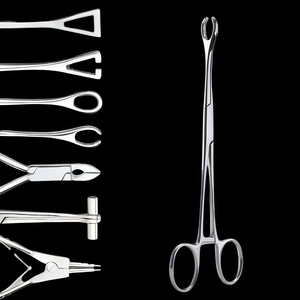 Pince à piercing en acier inoxydable Outil de piercing corporel Langue Nez Oreille <span class=keywords><strong>L</strong></span>èvre Outils professionnels - Product Image 1