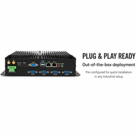 Ordinateur industriel YCT sans ventilateur, embarqué, Core i3/i5/i7, 8/16 Go de RAM, 6 ports COM RS232 RS422 RS485, double LAN Gigabit, pour la fabrication MES