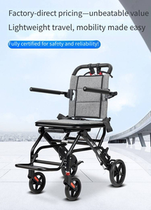 Silla de ruedas manual ligera 2025 con cuatro ruedas, accesorio de China para equipos de rehabilitación para el cuidado de ancianos - Product Image 4