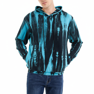 เสื้อมีฮู้ดมัดย้อมสำหรับผู้ชายเสื้อฮู้ดมัดย้อมแบบลำลองแฟชั่นใหม่ - Product Image 1