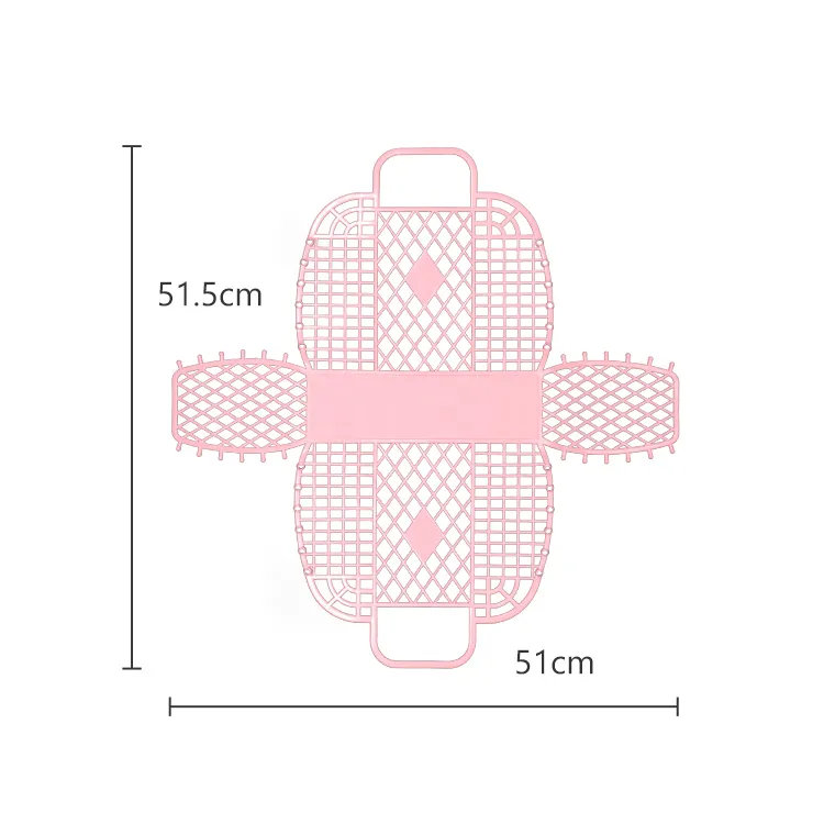 Panier à main en plastique coloré, 1 pièce, rangement creux PE personnalisé, pliable, pour le Shopping, la cuisine