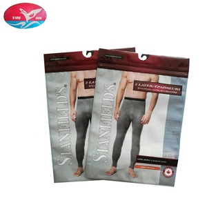 Nhà Máy Giá Hot Bán Nhựa Treo Móc Tự Niêm Phong Túi Cho Đồ Lót Bán Hàng Quần Áo Túi Khuyến Mãi Quần Áo Bao Bì Túi - Product Image 2