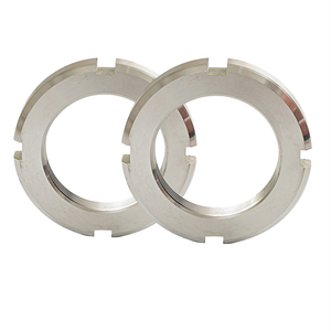 Din981 304 thép không gỉ bánh xe locknut M10 M12 M14 M16 M18 M20-M160 rãnh vòng khóa <span class=keywords><strong>Nuts</strong></span> cho cán mang - Product Image 4