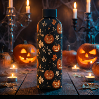 Cadeaux d'Halloween, de Noël et de Thanksgiving, vente en gros personnalisée, bouteille d'eau sport en acier inoxydable à double paroi de 500 ml avec logo personnalisé
