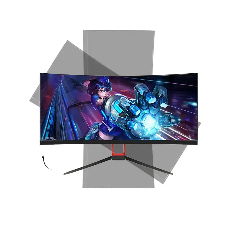 Factory Wholesale 30 Inch Gaming PC Monitor 21:9 1080P 100Hz 200Hz Curved LED Screen Monitors