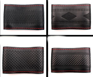 Couleur personnalisée 2025 usine directe de haute qualité en <span class=keywords><strong>cuir</strong></span> PU main couverture de <span class=keywords><strong>volant</strong></span> de voiture accessoire de mode Offre Spéciale bricolage - Product Image 6