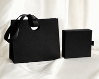 Coffret Cadeau Écologique Fait Main Robuste pour Bijoux : Boîte à Tiroirs, Pochette, Collier, Bague, Pendentif – Kit d'Emballage pour Rangement de Bijoux