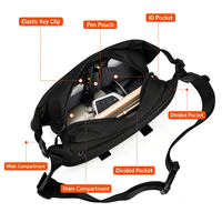 Sac bandoulière en PU au design tendance, personnalisable avec logo, multifonctionnel, imperméable, léger, unisexe et à la mode