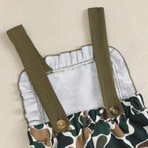 Overall Kamuflase Anak-Anak Model Ruffle Bell Bottom dengan Tali Suspender untuk Berburu - Product Image 6