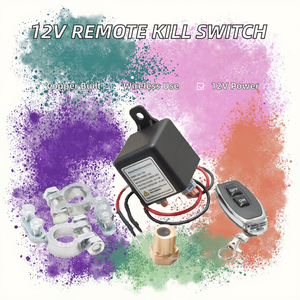 Interruptor de Desconexión de Batería Remoto de Seguridad para Automóvil Antirrobo Zingear TN-686 de 12 V y 200 A con Dos Relés de Control Remoto Inalámbricos - Product Image 3