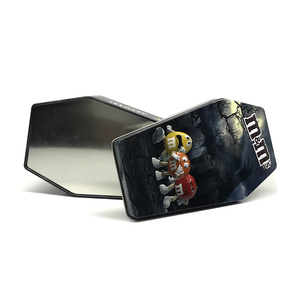 Fabrika doğrudan özel tabut şekli teneke hediye kutusu 178x105x45mm cadılar bayramı benzersiz Vintage teneke kutu şeker hatıra çikolata teneke kutu - Product Image 3