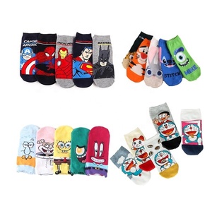 Calcetines tobilleros Harajuku con dibujos animados para mujer, de algodón, Kawaii, <span class=keywords><strong>gato</strong></span>, novedad - Product Image 1