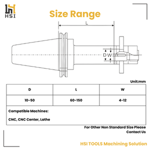 <span class=keywords><strong>ที่</strong></span>จับเครื่องมือกัดข้างแบบ CNC รุ่น BT40 BT50 CAT40 สำหรับใบมีดเซาะร่อง - Product Image 3