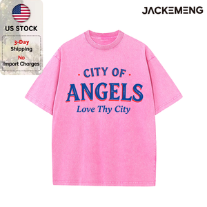 T-shirt Oversize Streetwear Rétro « <span class=keywords><strong>CITY</strong></span> <span class=keywords><strong>of</strong></span> <span class=keywords><strong>ANGELS</strong></span> Love Thy <span class=keywords><strong>City</strong></span> » – Stock Local USA – Vente en Gros – Hip Hop Manches Courtes - Product Image 3