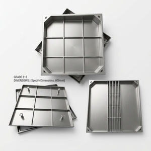 Couvre-égouts de haute qualité résistant à la pression, en acier inoxydable 304 316, couvercle de regard pour application routière - Product Image 1