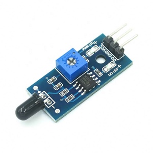 LM393 3 พิน 4 พิน โมดูลเซ็นเซอร์ตรวจจับเปลวไฟ IR เครื่องตรวจจับไฟ โมดูลรับสัญญาณอินฟราเรด - Product Image 2