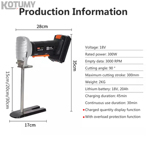 Máy cắt xốp điện không dây cầm tay, máy cắt mút xốp mật độ cao, dụng cụ cắt mút cao su hiệu quả - Product Image 4