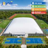 Dôme sportif gonflable en membrane PVDF pour salle de tennis, football et basketball avec conception personnalisée gratuite