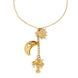 Хит продаж, позолоченное длинное ожерелье из нержавеющей стали для мамы, подарки, юбилеи - Product Image 4