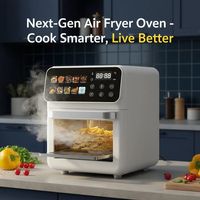 Nouvel Arrivage Friteuse à Air Numérique 10L Intelligente avec Fenêtre Visible, Réglage Automatique du Temps et de la Température, Friteuse Carrée, Freidoras De Aire