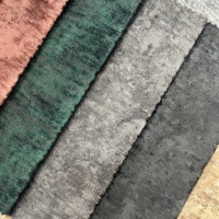 Tissu d'ameublement moderne confortable et doux en velours imprimé, matière pour canapé en tricot, imperméable, 100 % polyester, pour la maison