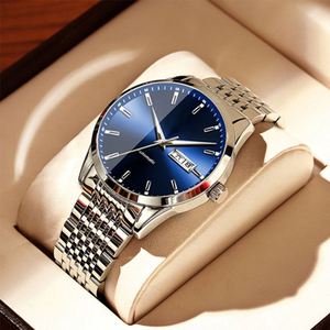 Relojes Mecánicos de Oro al por Mayor para Hombre, Relojes de Pulsera Automáticos de Moda, Reloj de Lujo con Doble Fecha, Resistente al Agua - Product Image 3