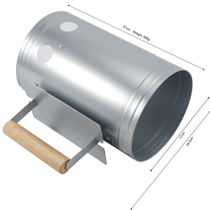 <span class=keywords><strong>Starter</strong></span> api arang cerobong <span class=keywords><strong>Bbq</strong></span> luar ruangan portabel logo kustom dengan pegangan kayu - Product Image 6