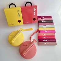 Sac de maquillage brillant à lèvres avec logo Hailey Bestseller portefeuille en Silicone Portable étui de téléphone pièce et rouge à lèvres couverture de Style créatif