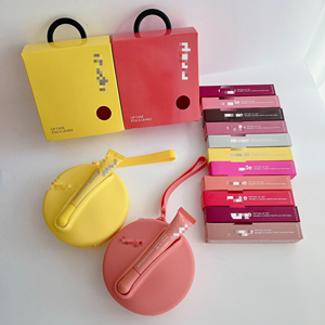 Borsa per il trucco lucidalabbra con logo <span class=keywords><strong>Hailey</strong></span> Bestseller portafoglio portatile in Silicone custodia per telefono moneta e rossetto stile creativo - Product Image 4