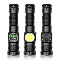 Lampe latérale magnétique multi-lumières à haute luminosité pour randonnée et camping, avec zoom numérique et affichage, produit transfrontalier très vendu