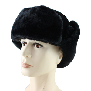 Phụ Nữ Người Đàn Ông Mũ Ấm Dày ushanka Đi Xe Đạp Earflap Nga Hat Ngoài Trời Mùa Đông Liên Xô Huy Hiệu Trooper Mũ Hat Nhà Cung Cấp - Product Image 4