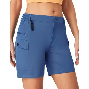 Womens Hiking Shorts Stretchy Cargo With Pockets Quick Dry UPF 50+ Golf Athletic Outdoor Summer Shorts - Product Image 1