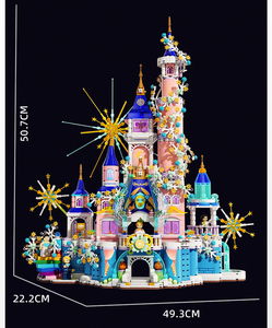 En stock, vente en gros, jouets de construction de château de rêve pour filles, ensemble de construction de <span class=keywords><strong>palais</strong></span> de rêve, cadeaux d'anniversaire créatifs pour enfants - Product Image 5