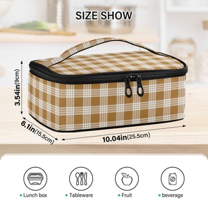 Bolsa Térmica Multicolor con Estampado Hawaiano Palaka, Impermeable, de Nailon, con Estampado Personalizado, Porta Recipientes Pequeño, Porta Cazuelas con Asa - Product Image 4