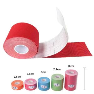 Cinta adhesiva de algodón para aliviar el dolor, cinceles elásticos transpirables para kinesiología, deportes atléticos, no látex, 10cm, 5m, CE - Product Image 5