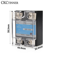 SSR-10AA / 25AA / 40AA Monophasé AC CLIMATISATION contrôlée Relais STATIQUE SSR Cache-Poussière En Plastique de Chaleur Sink220V