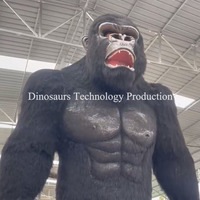 Modèle d'animatronique King Kong ou Gorille Géant à vendre pour parcs à thème, expositions d'animaux géants comme attraction pour enfants