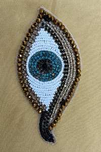 Parches de tela bordada de chenilla con cuentas a mano más vendidos para decoración de vestido de novia y accesorios de ropa de hierro - Product Image 6