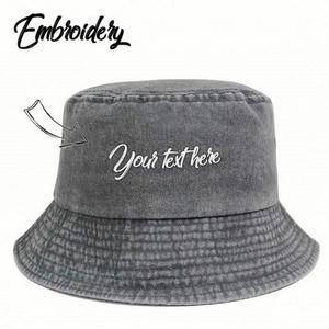 Women's Custom Embroidered Bucket <b>Hat</b> Lightweight Cotton Summer <b>Hat</b> <b>for</b> Casual Outings Cycling Hand Drawn <b>for</b> Daily Outdoor - Product Image 4